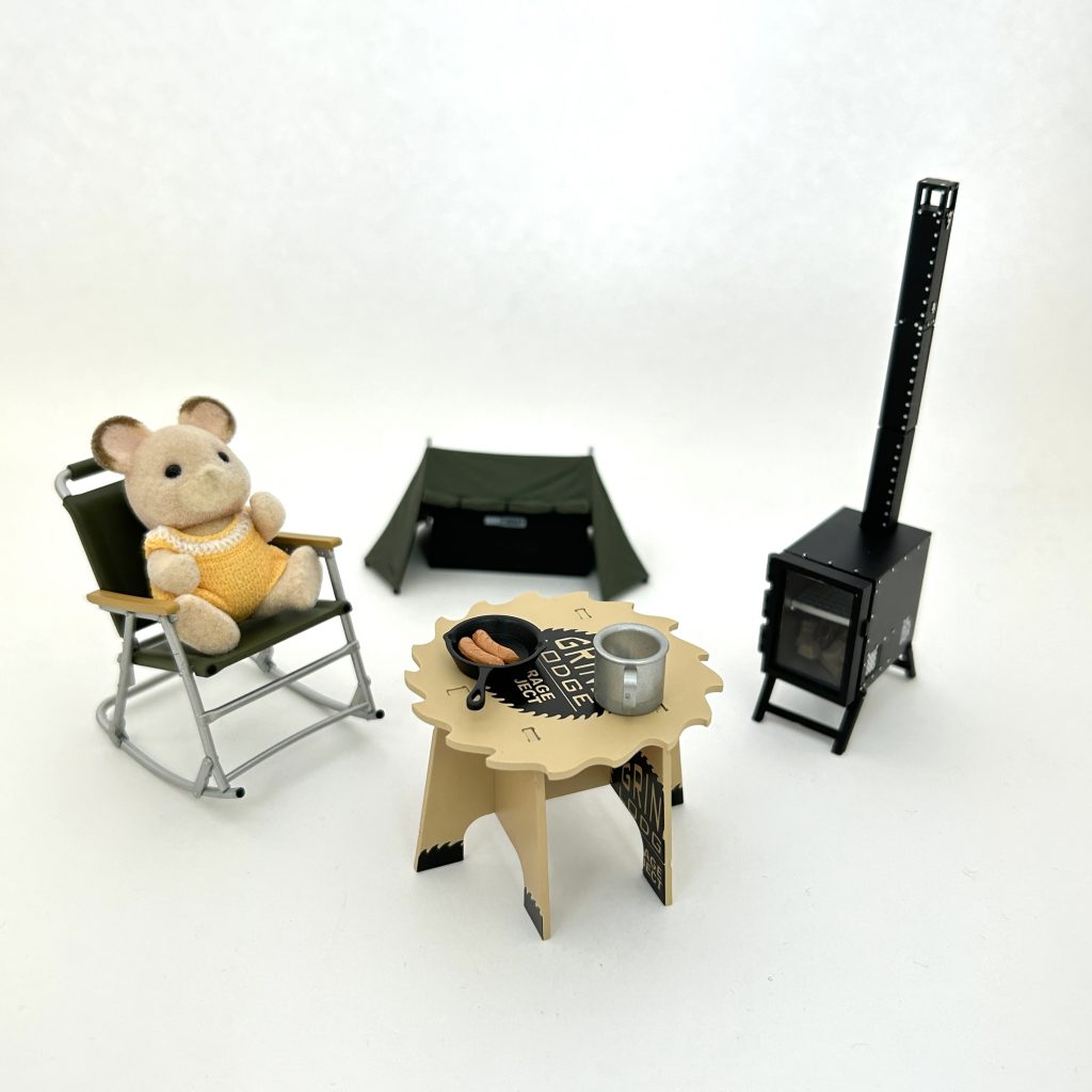 Ensemble complet de camping solo miniature Collection Capsule Jouet KENELE