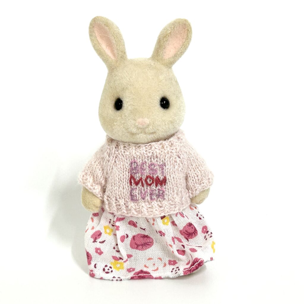 Robe une pièce rose et pull rose B fait main