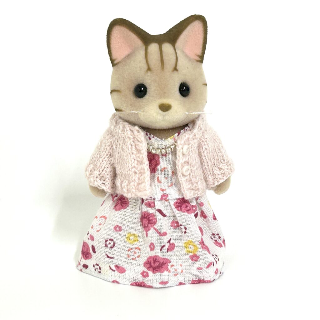 Robe rose une pièce et cardigan rose fait main