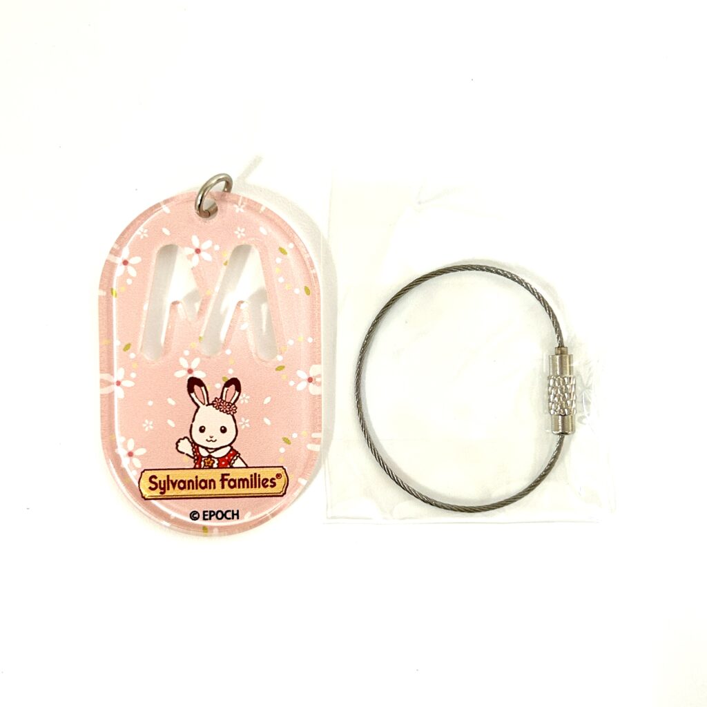 Key Chain Fit Tag M Illustration 40th Anniversary Exhibition Sylvanian Families Calico Critters
