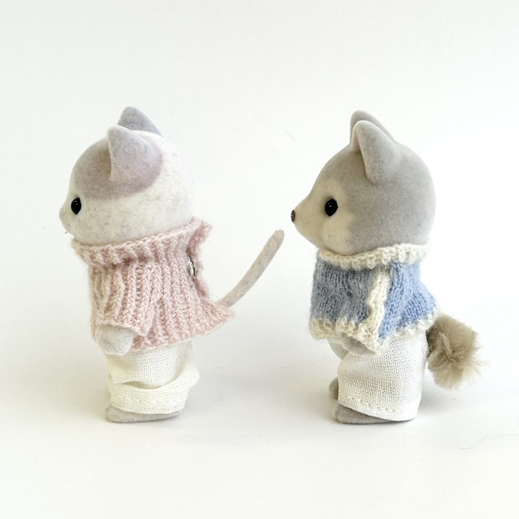 Knitted Sweater and Jacket Set Handmade