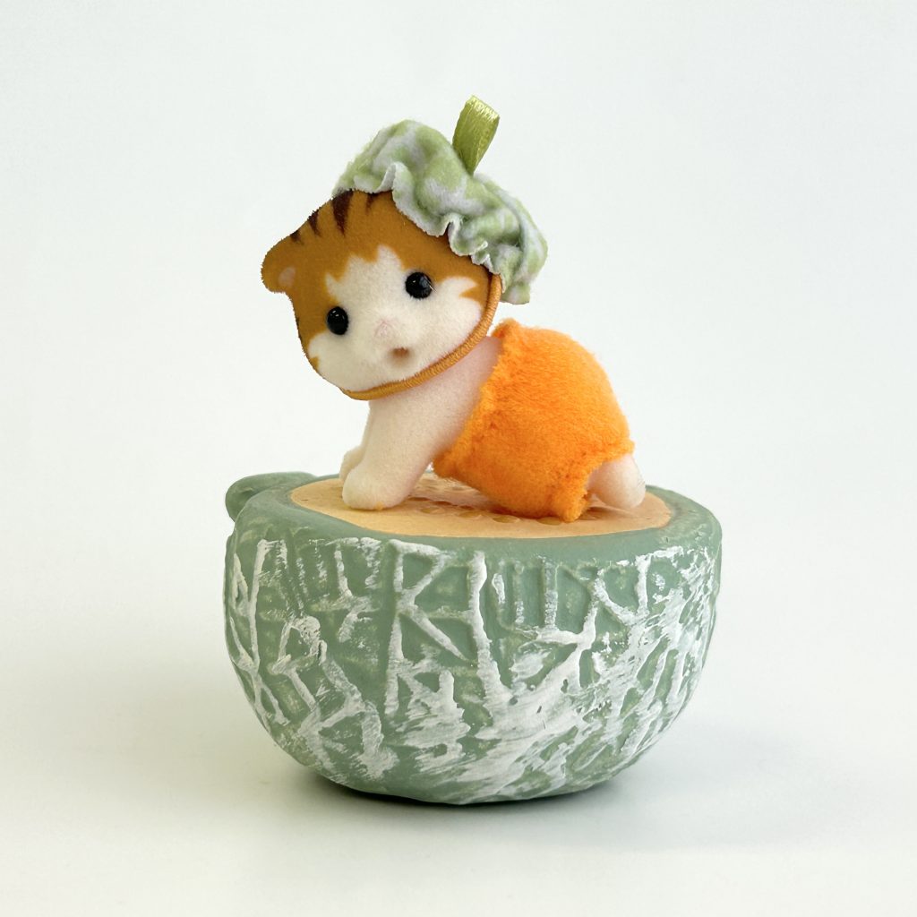 Ornement miniature en résine melon naturel pour cuisine