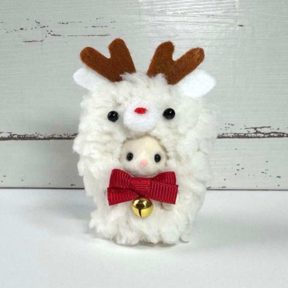 COMBINAISON DE FOURRURE DE BÉBÉ RENARD FAIT MAIN BLANC Calico Clitters Ne s'applique pas