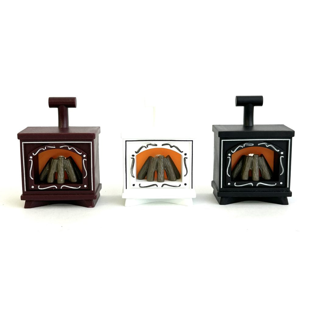 Light-Up Fireplace White