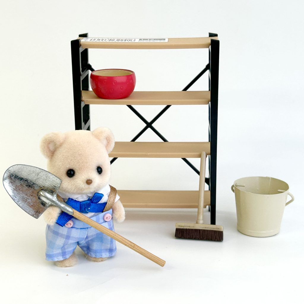 Miniature Living Room Shelf Light Brown Seria