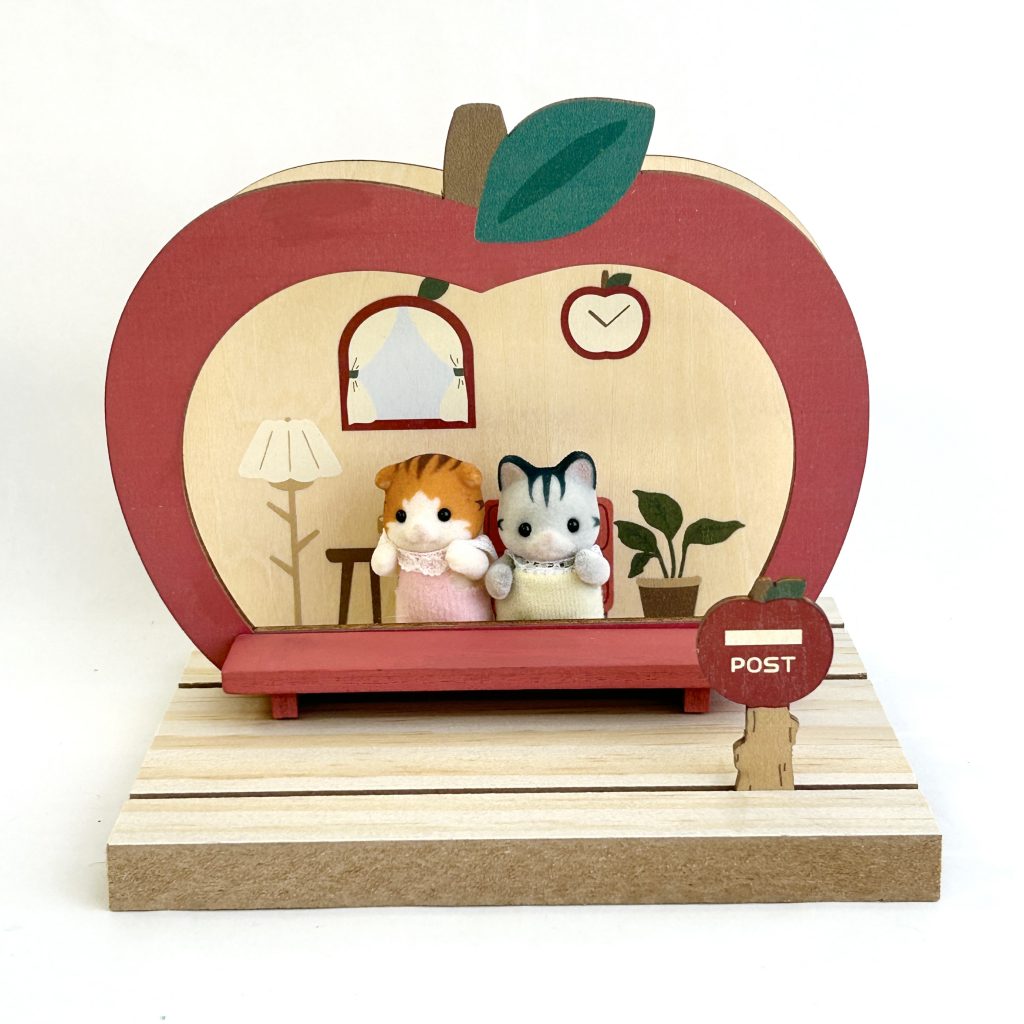 Wooden Frame Stand Apple House Natural Kitchen