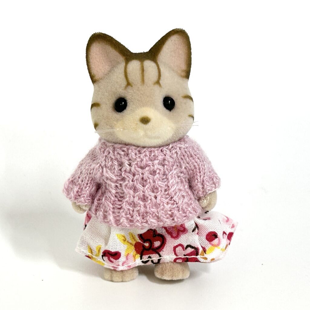 Light Pink Cashmere Sweater and Skirt Handmade