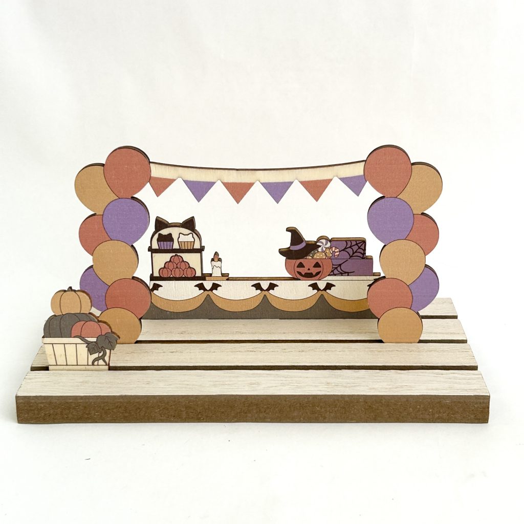 Wooden Stand Board – Fête d'Halloween Cuisine Naturelle