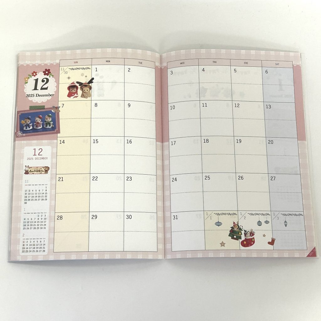 Planner Craft Tokai 2025 Sylvanian Families Calico Critters