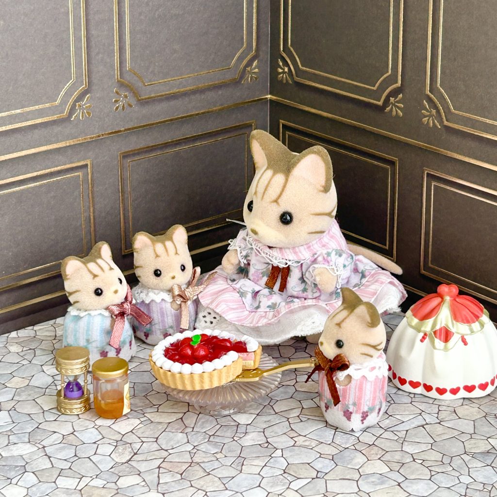 Dollhouse Flooring Sheets Set of 2 Stone Pavement Gray Seria