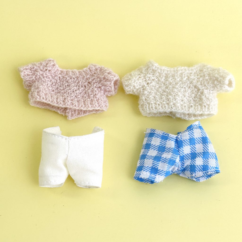 طقم كارديغان غرزة البذور يدوي الصنع