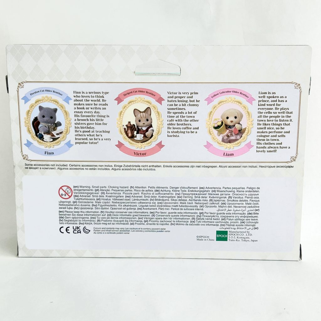 Town Series Handsome Brothers Set 2135 Sylvanian Families Calico Critters