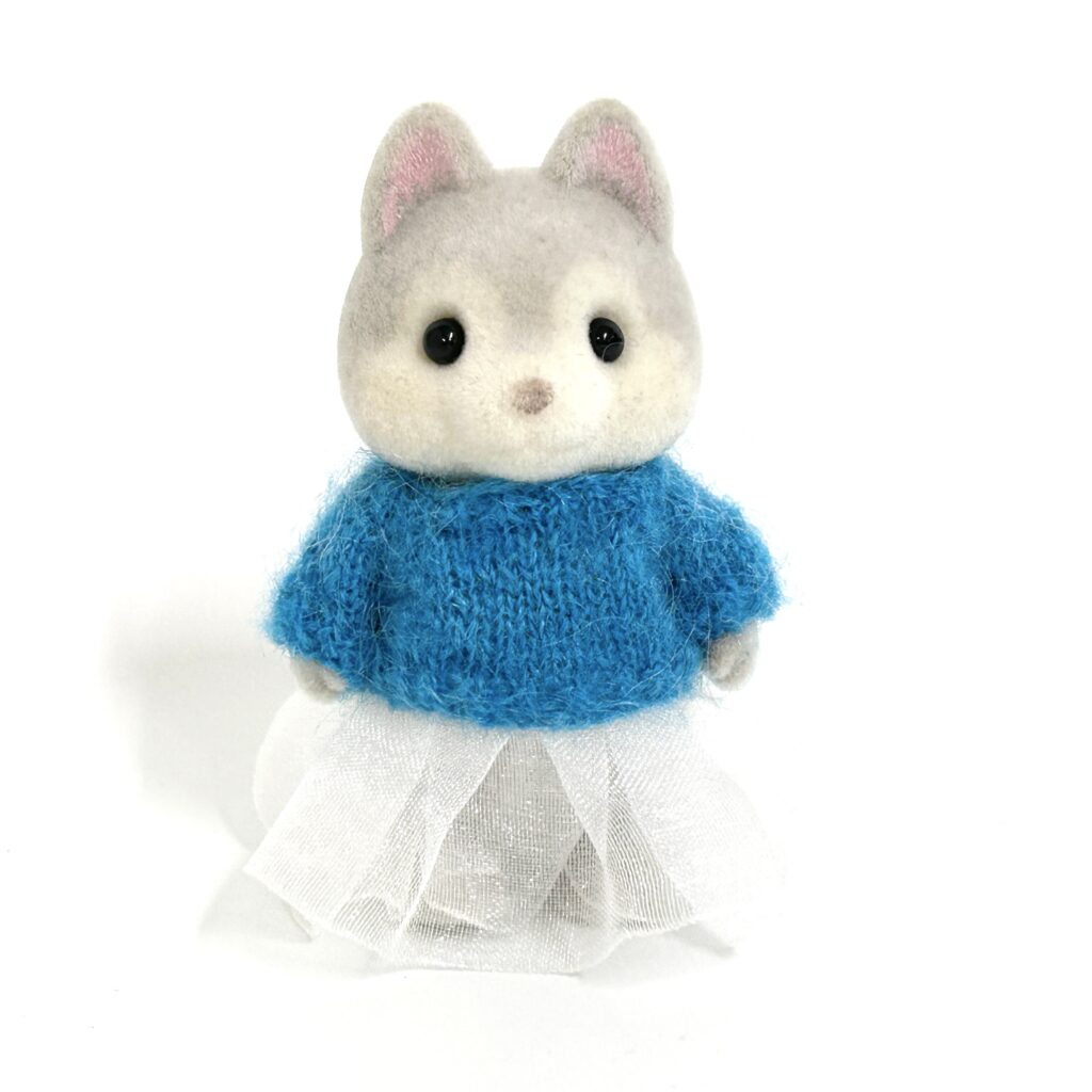 Blue Sweater and Skirt Handmade