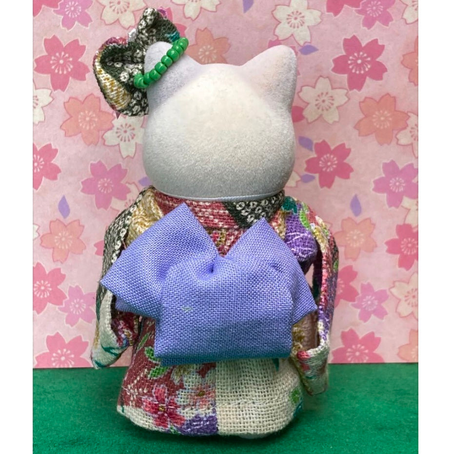 HANDMADE PINK GREEN KIMONO FOR MOTHER Japan Does not apply