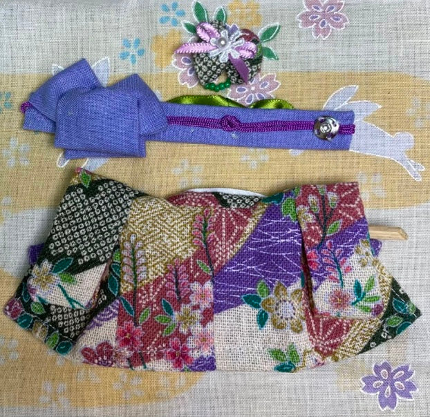 HANDMADE PINK GREEN KIMONO FOR MOTHER Japan Does not apply