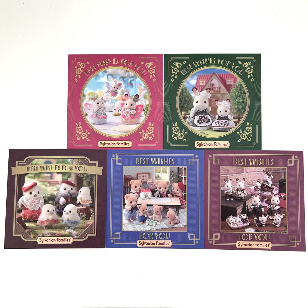 Message Card Set 5 Pieces Calico Clitters Sylvanian Families Calico Critters