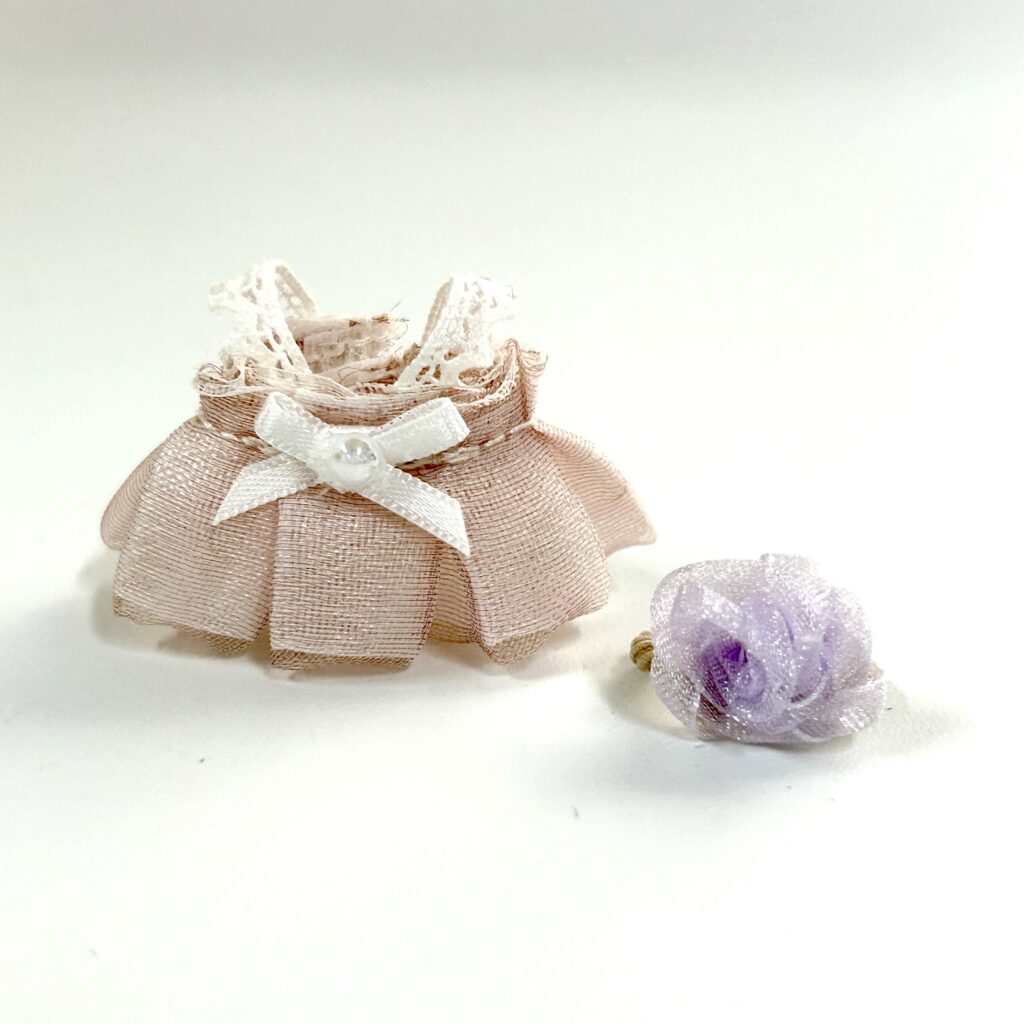 Baby Tulle Puff Dress Set Light Pink Mayumi Handmade