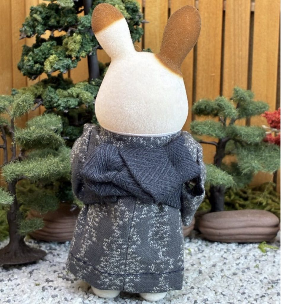 Kimono noir fait main pour grand frère fait main