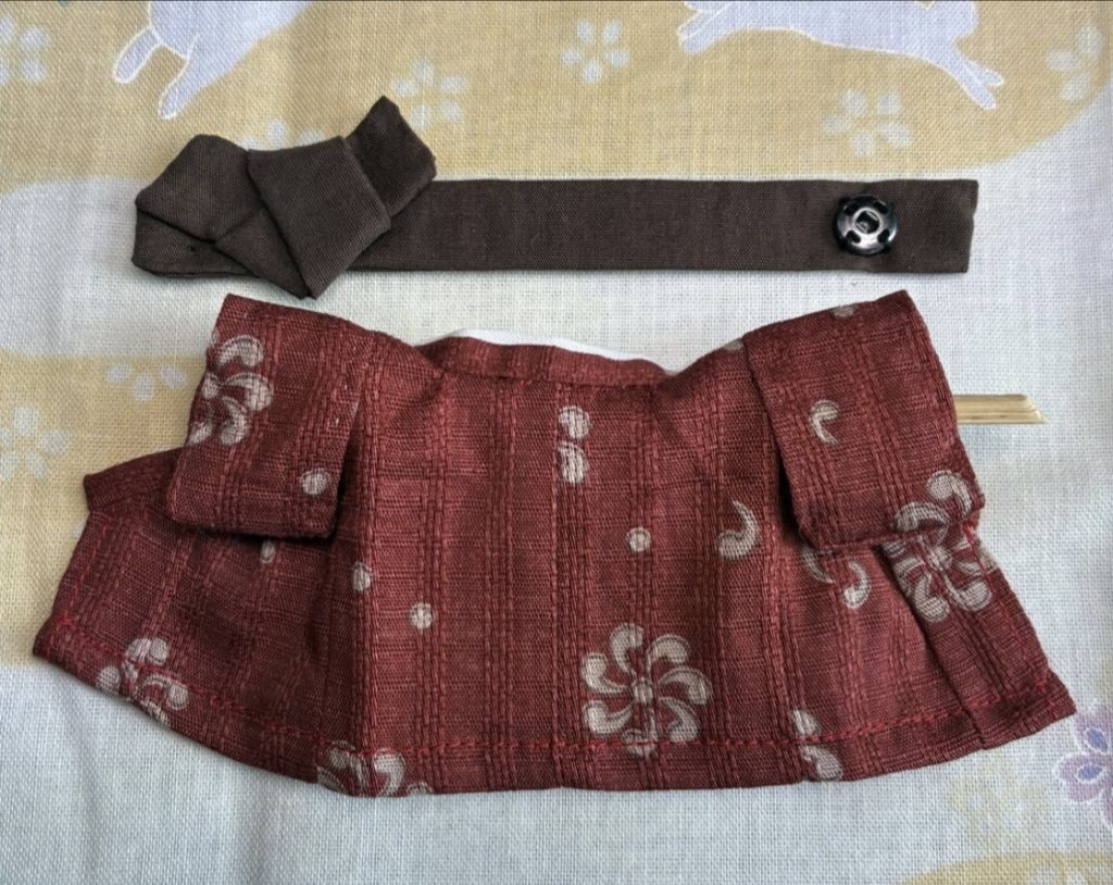 Kimono rouge foncé fait main pour père fait main