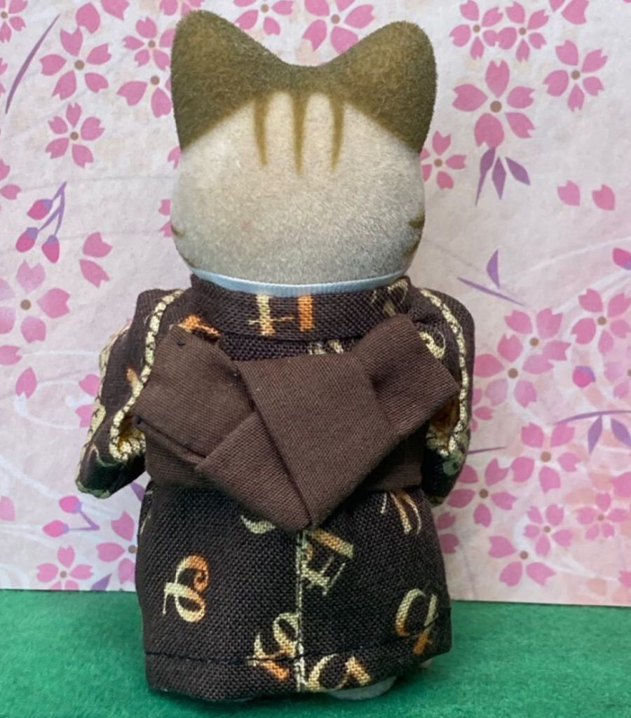 KIMONO MARRON FAIT MAIN POUR PÈRE Japon Ne s'applique pas