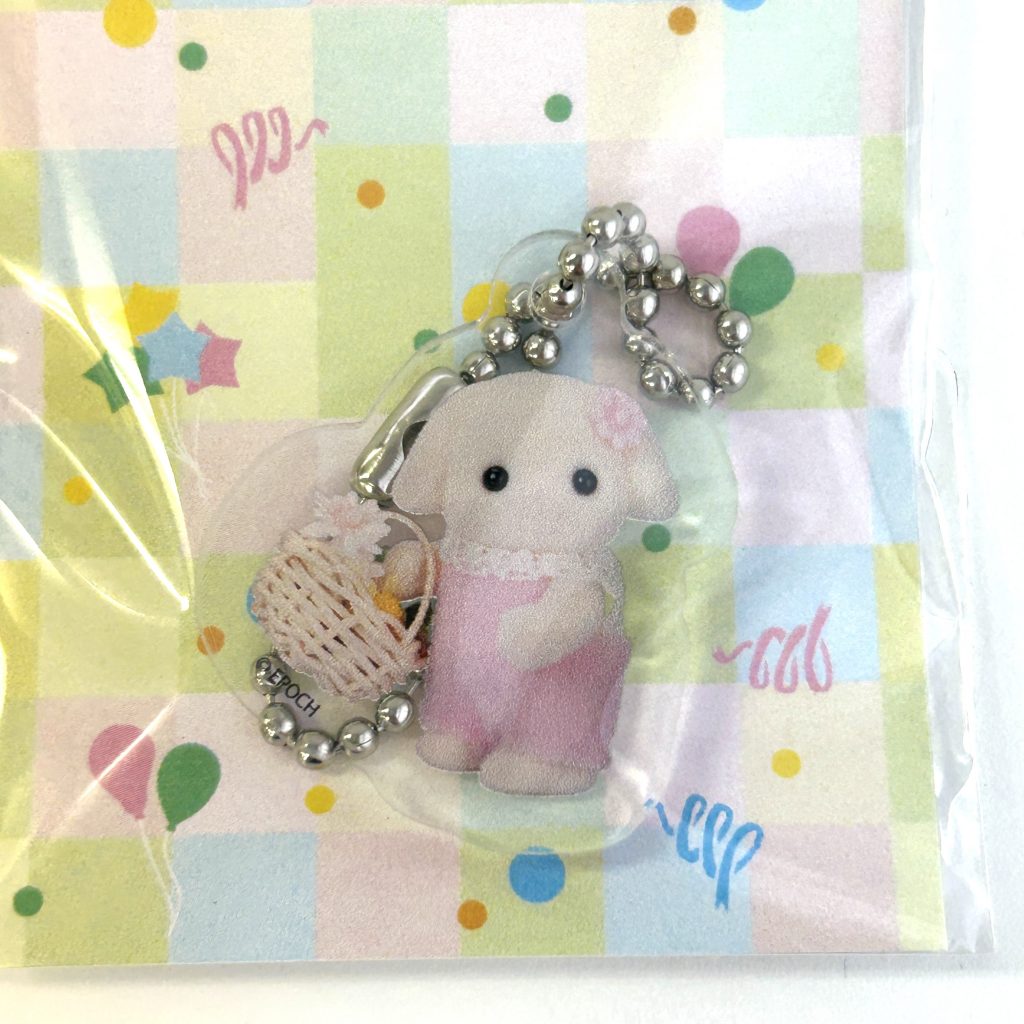 Porte-clés Acrylique Découpé Porte-clés Flora Lapin Bébé 40e Anniversaire 2025 Familles Sylvanian Calico Critters