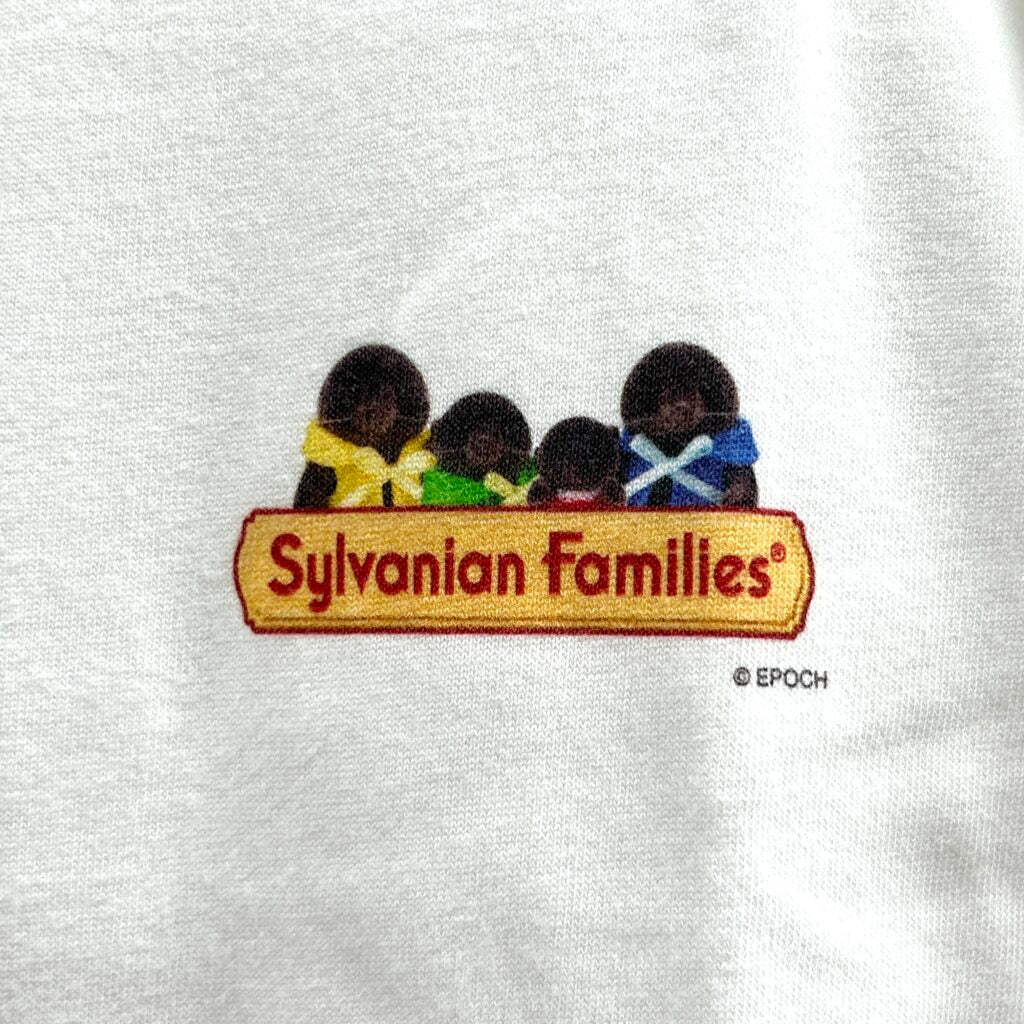 Mole Family Print T-Shirt White XS Amazon Original Sylvanian Families Calico Critters