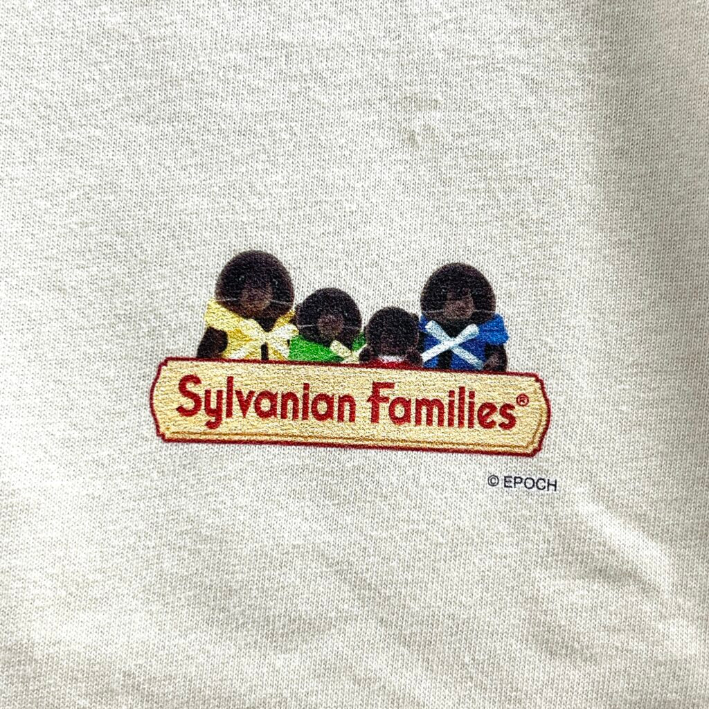 Mole Family Print T-Shirt Light Beige Amazon Original Sylvanian Families Calico Critters