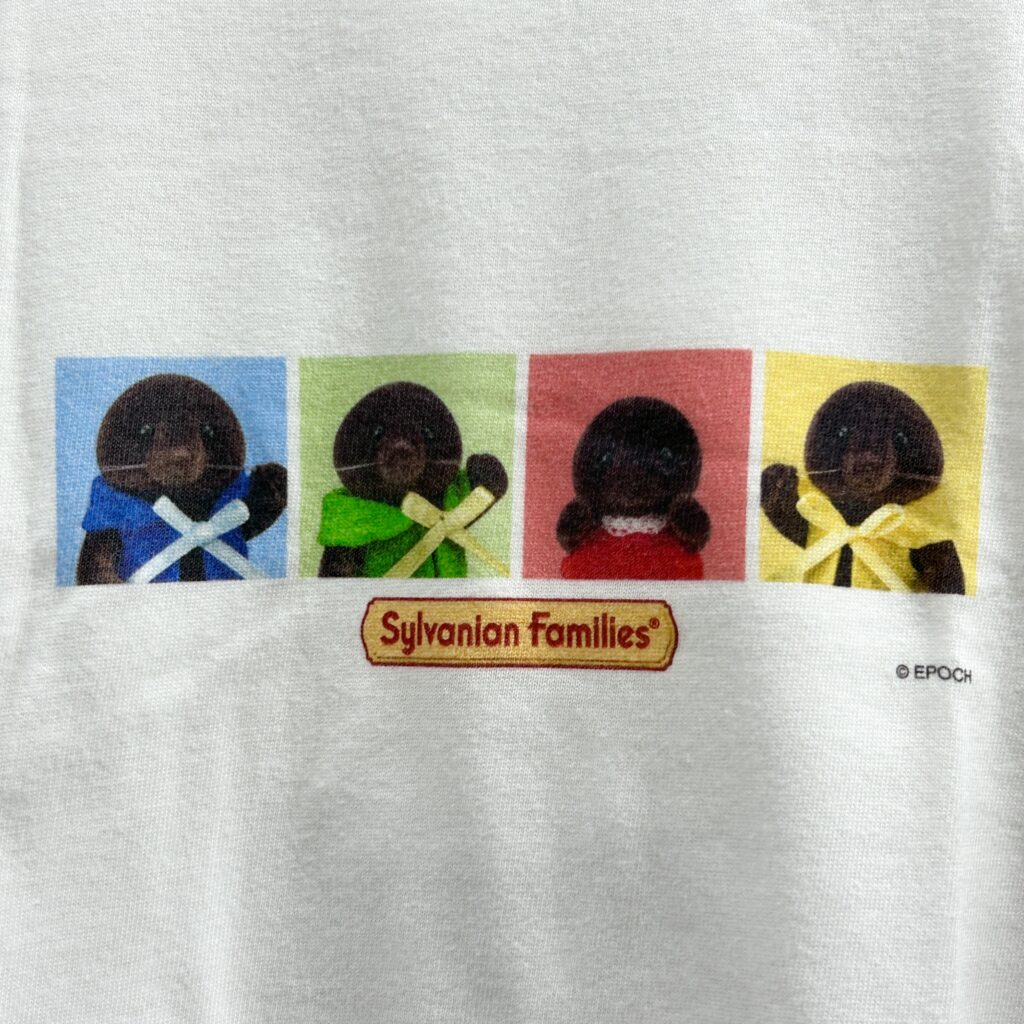 Mole Family Colorful T-Shirt White Amazon Original Sylvanian Families Calico Critters