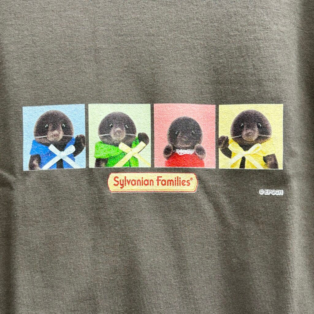 Mole Family Colorful T-Shirt Charcoal Amazon Original Sylvanian Families Calico Critters