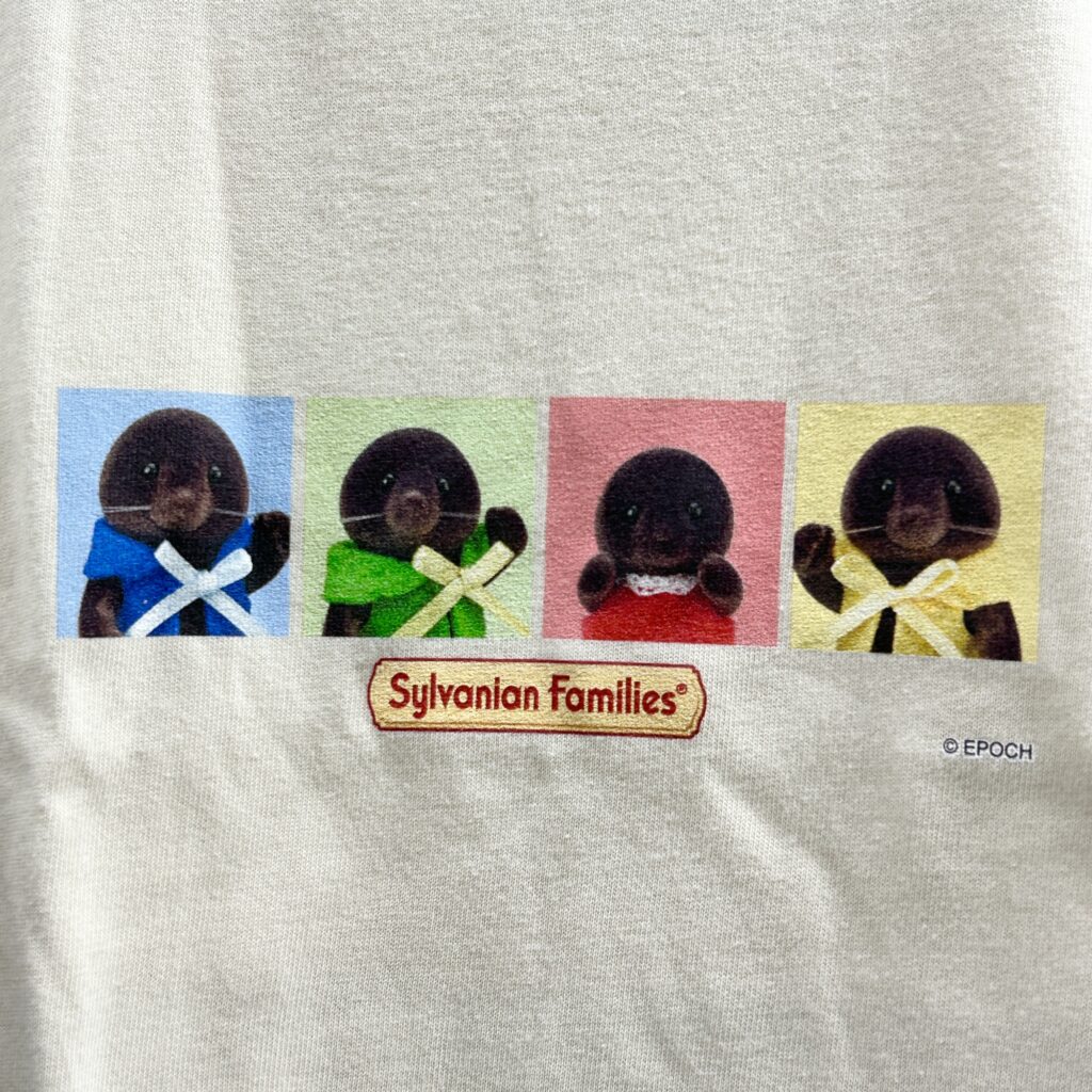 Mole Family Colorful T-Shirt Light Beige Amazon Original Sylvanian Families Calico Critters