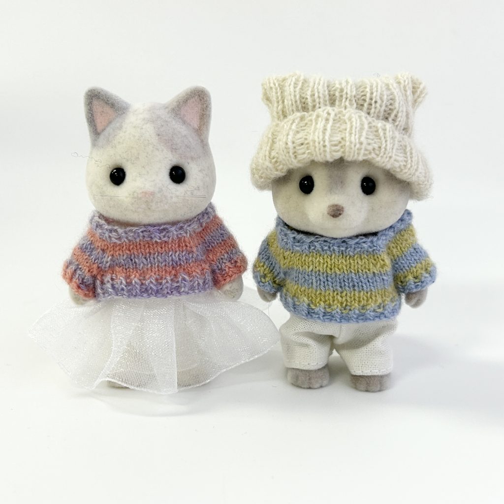 Striped Sweater Set Handmade