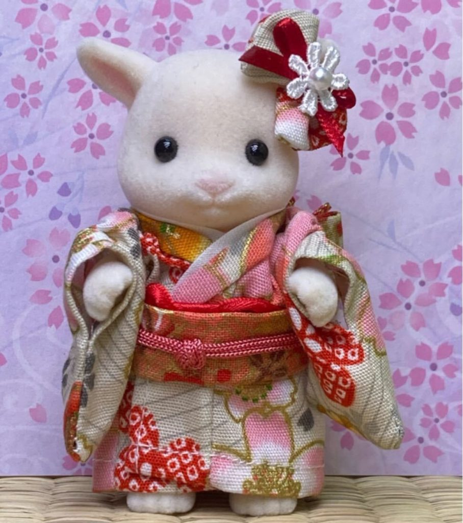 KIMONO SAKURA FAIT MAIN BLANC CASSE POUR MÈRE Ne s'applique pas