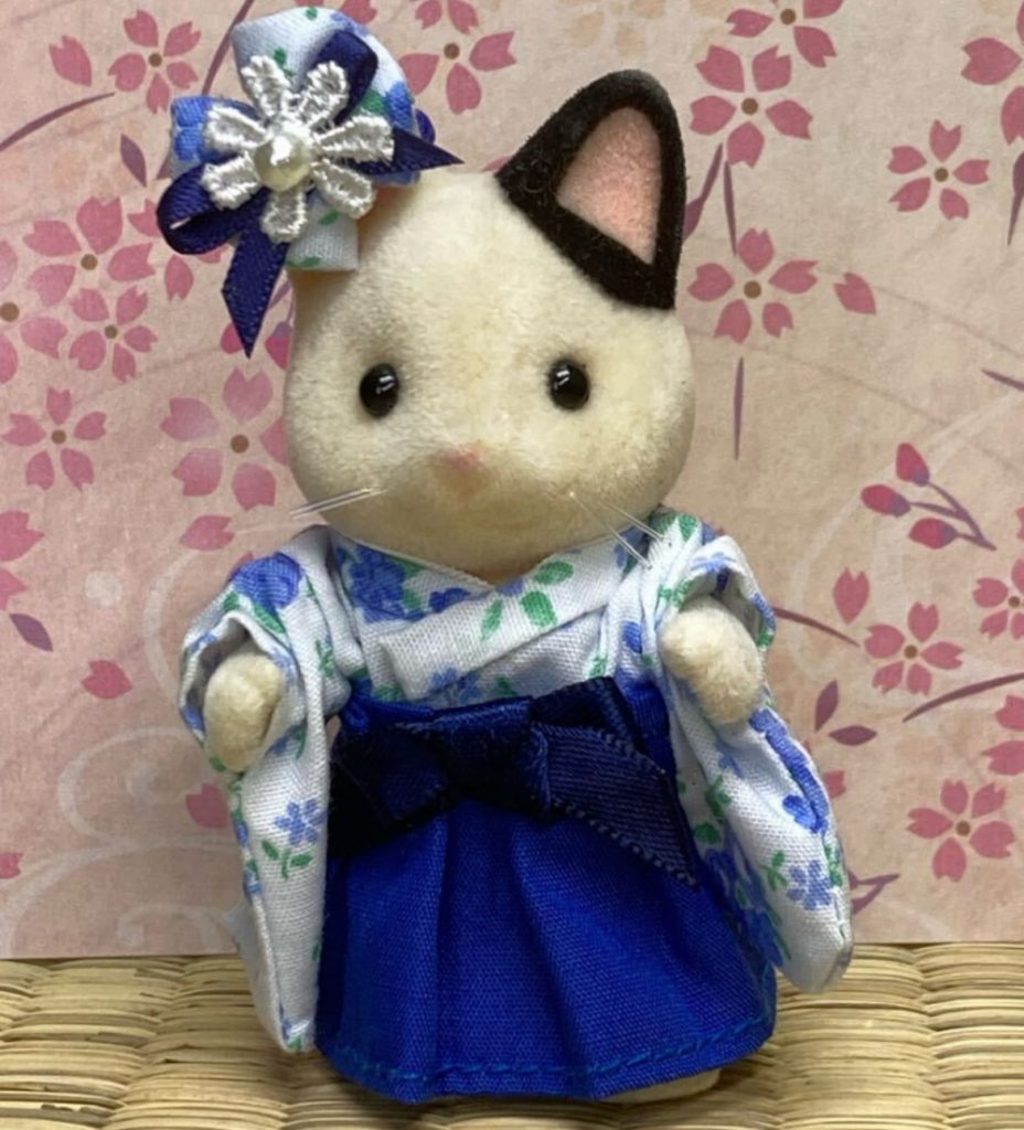 HAKAMA BLEU FAIT MAIN POUR FILLE Ne s'applique pas