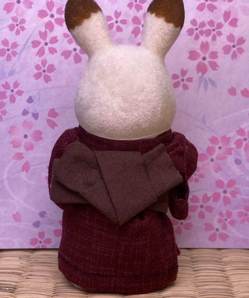 KIMONO FAIT MAIN BORDEAUX FONCÉ POUR PÈRE Ne s'applique pas