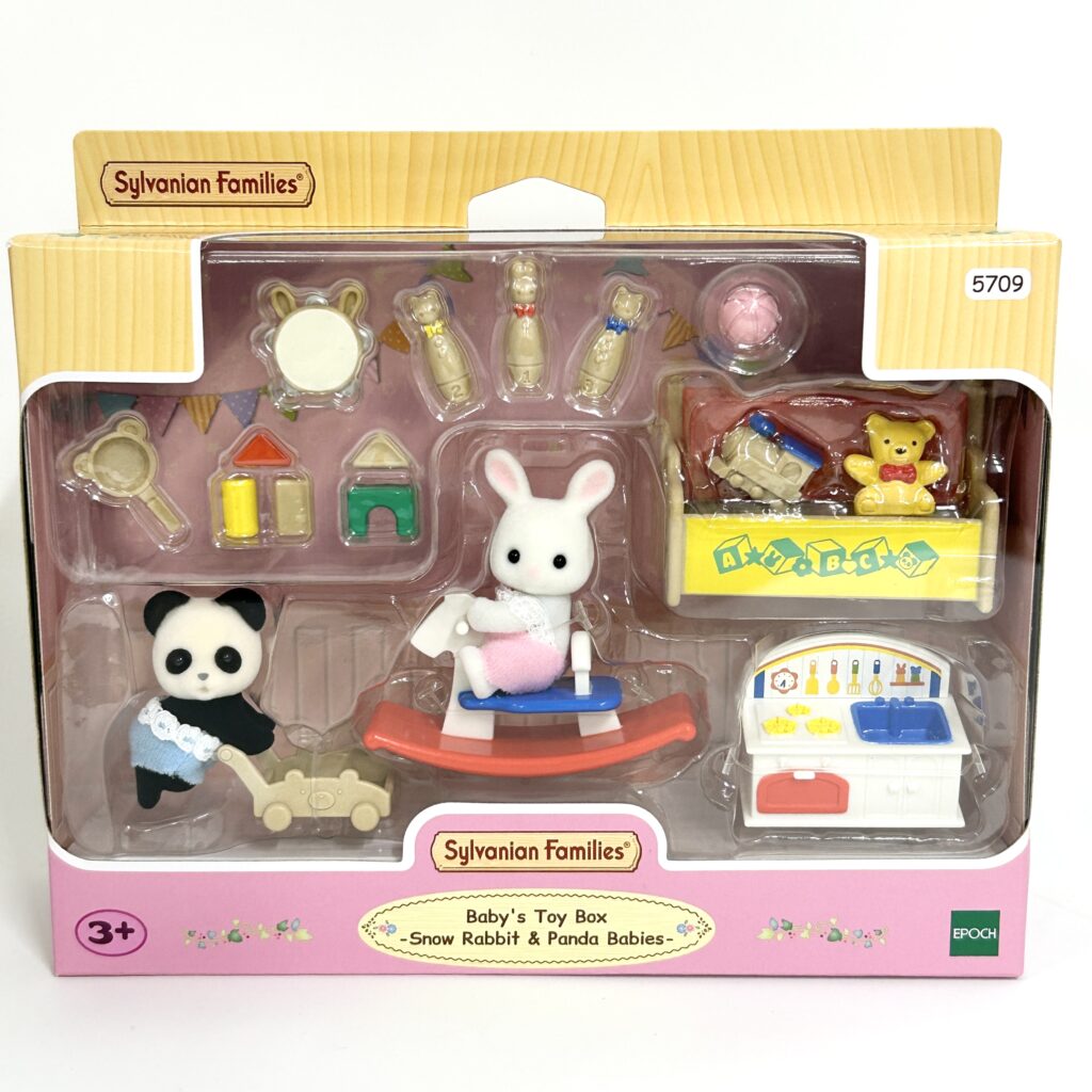 Baby's Toy Box Snow Rabbit & Panda Babies 5709 Sylvanian Families Calico Critters