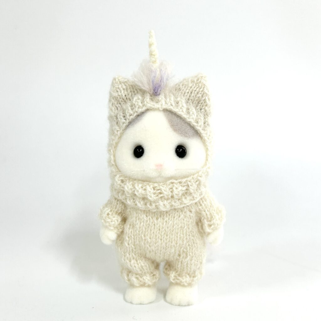 Knitted Unicorn Costume White Handmade