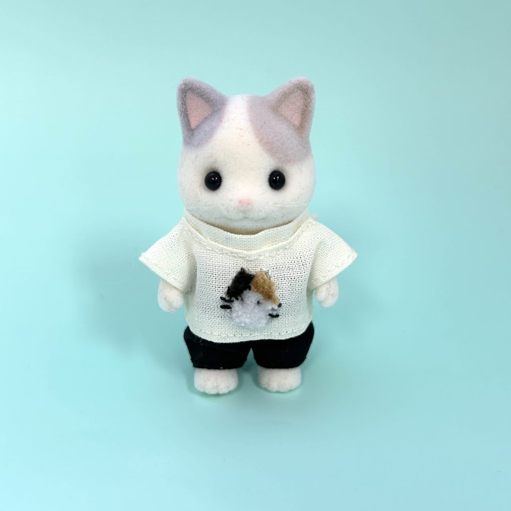 T-SHIRT ET PANTALON CHAT EN CALICOT FAIT MAIN Japon Ne s'applique pas