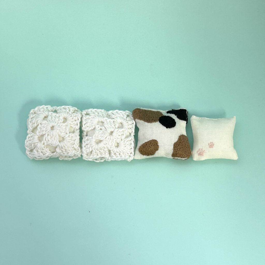 HANDMADE CALICO CAT CUSHION 4P set Japan Does not apply