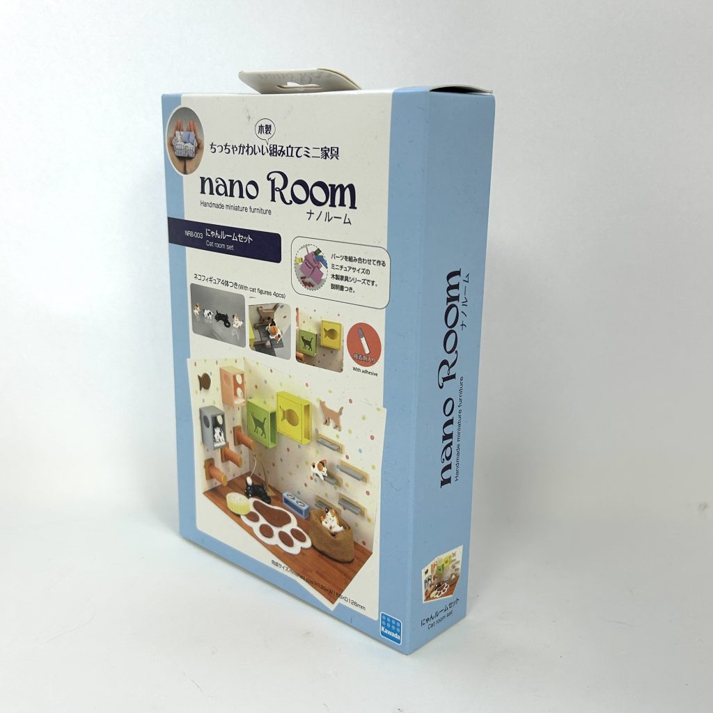 Nano Room مجموعة غرفة القطط طقم أثاث مصغر يدوي الصنع KAWADA