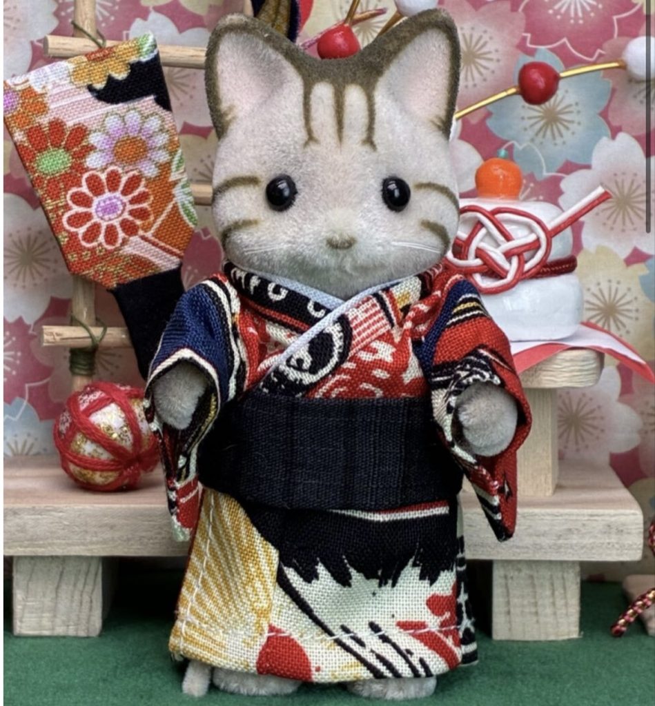 Kimono fait main pour père motif boîte d'allumettes fait main