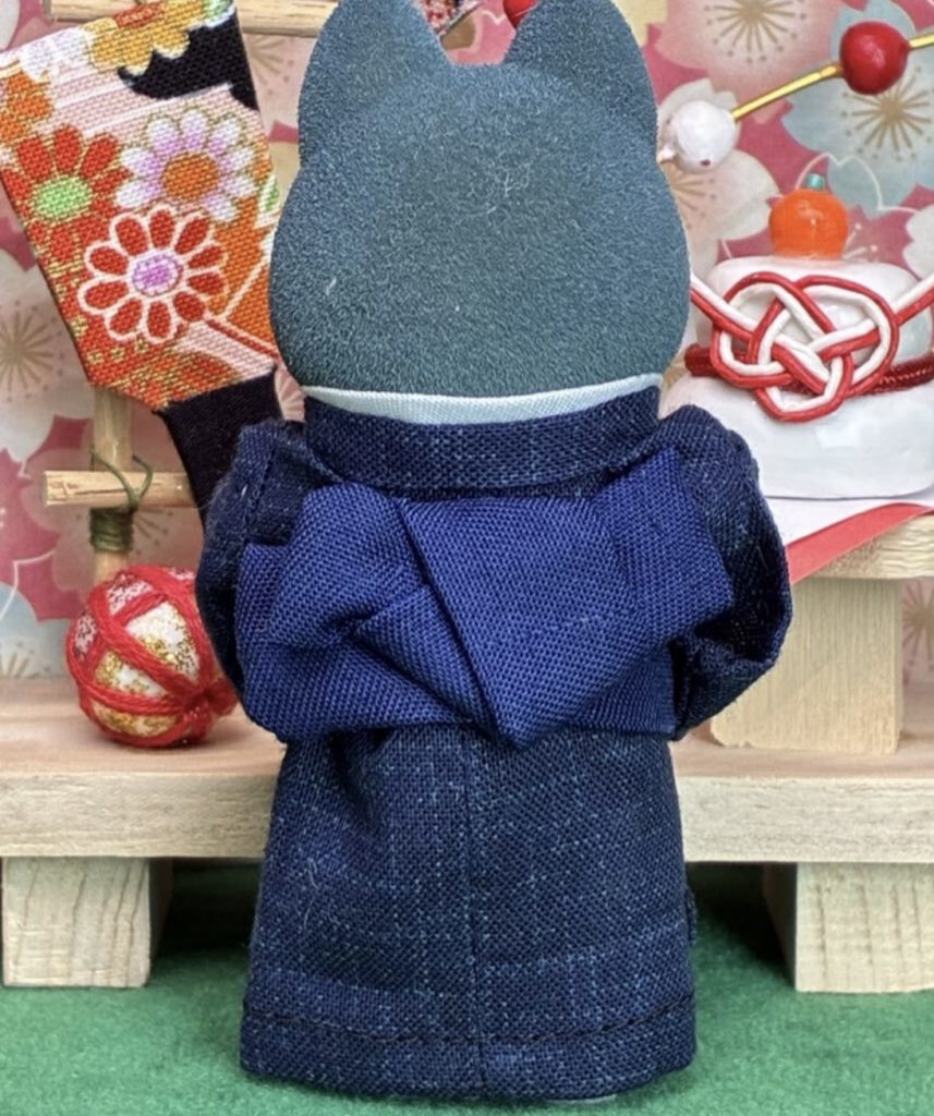 Kimono fait main pour Grand Frère Bleu Marine fait main