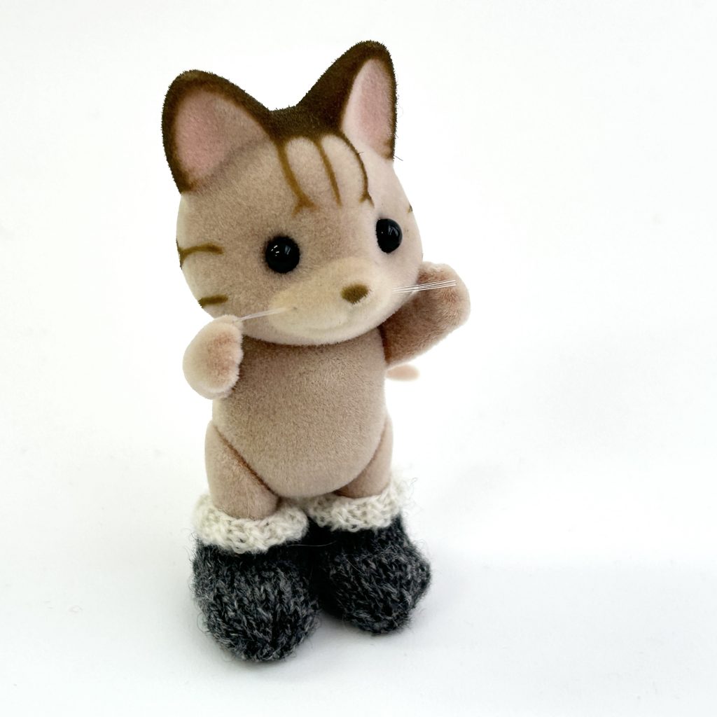 Hand-knitted Socks 2-Pair Set Pink Gray Handmade