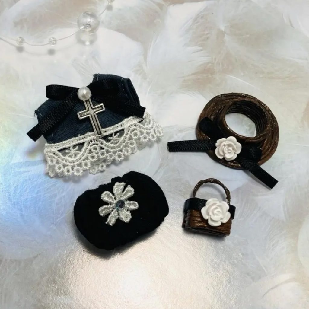 ENSEMBLE DE TENUE LOLITA GOTHIQUE FAIT MAIN Ne s'applique pas