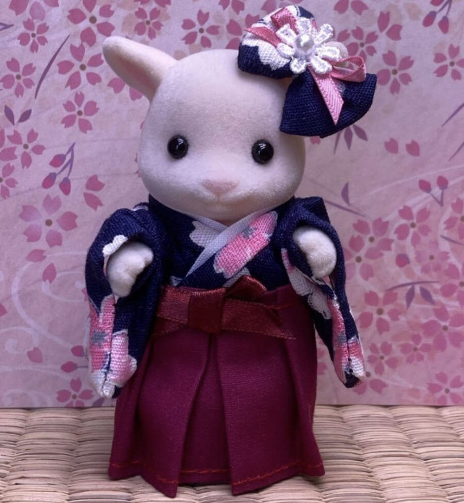 HANDMADE BURGUNDY HAKAMA FOR MOTHER Does not apply