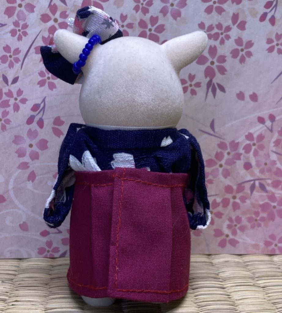 HANDMADE BURGUNDY HAKAMA FOR MOTHER Does not apply