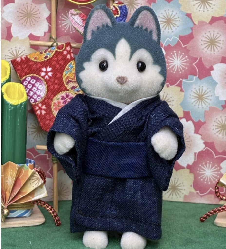 Handmade Kimono for Big Brother Navy Handmade