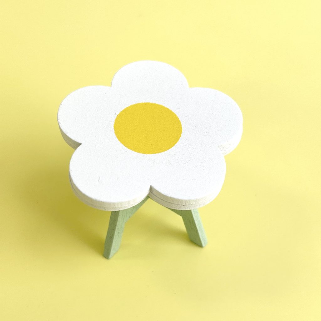 Silla miniatura para muñecas, serie Flower