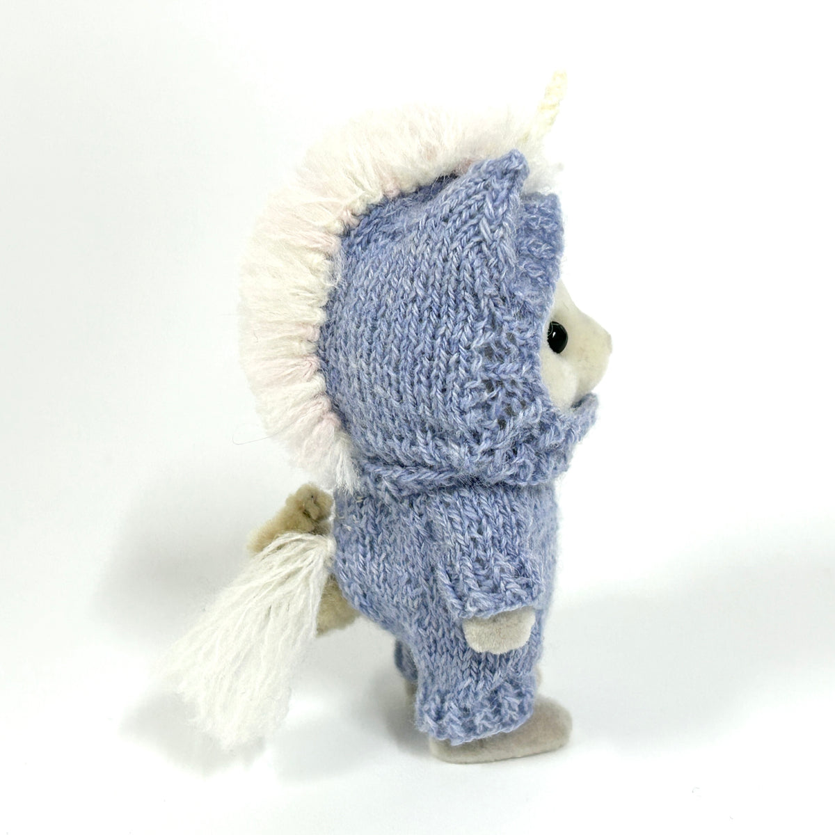 Knitted Unicorn Costume Blue Handmade