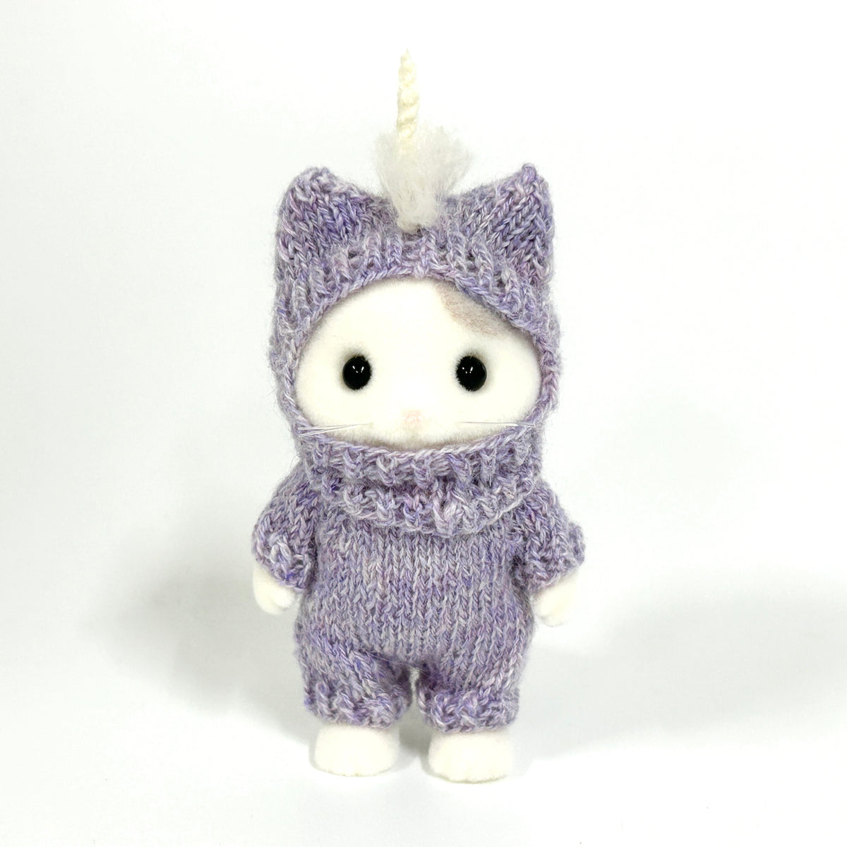 Knitted Unicorn Costume Purple Handmade