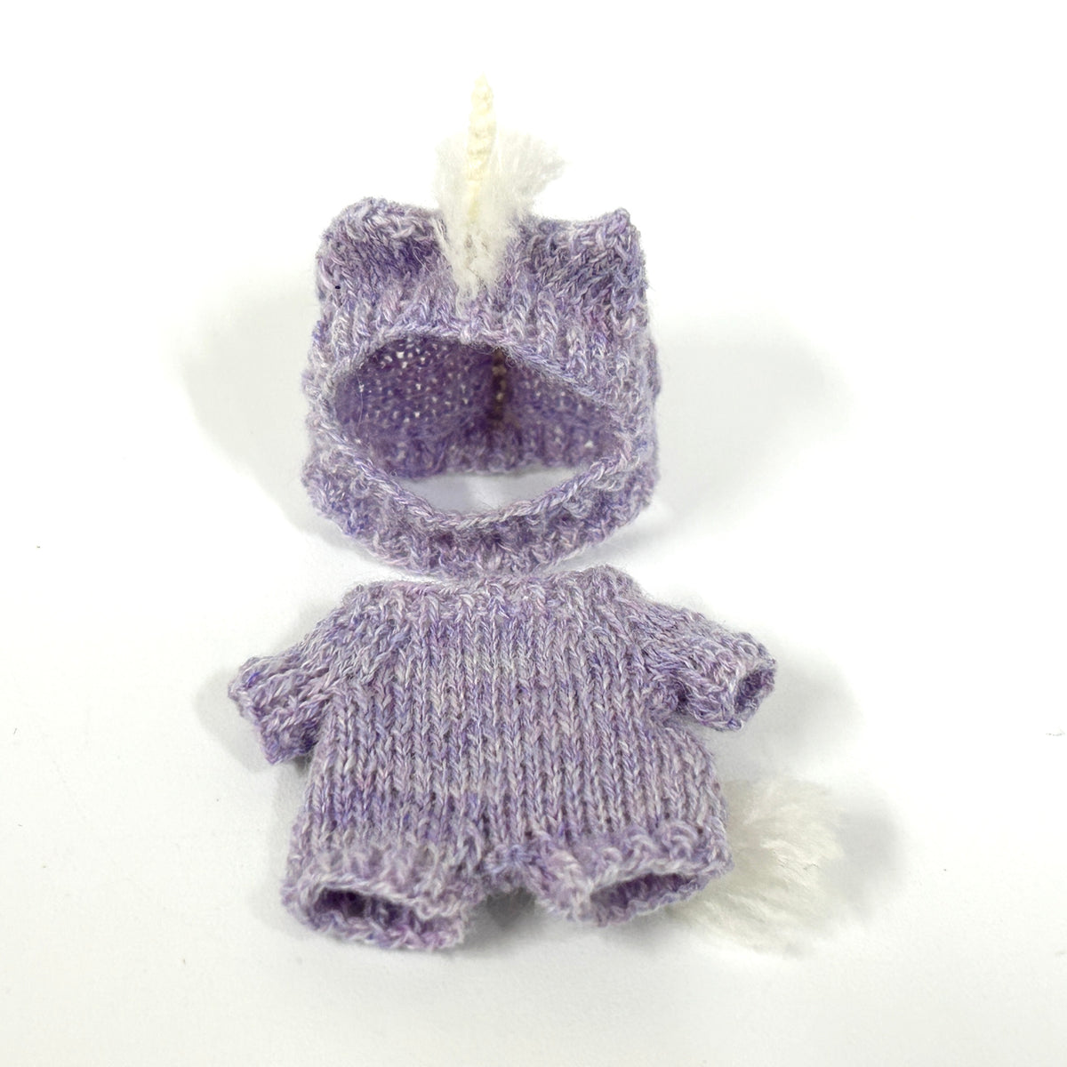 Knitted Unicorn Costume Purple Handmade